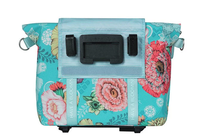 Basil Bloom Field - bicycle handbag MIK - 8-11 liter - front/rear - blue