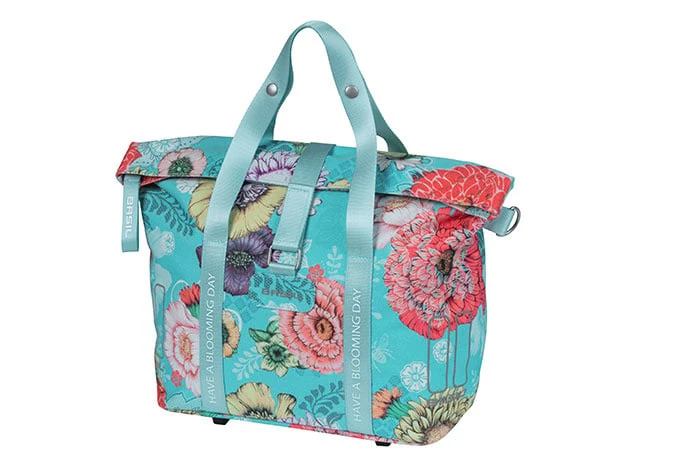 Basil Bloom Field - bicycle handbag MIK - 8-11 liter - front/rear - blue