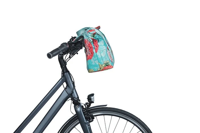 Basil Bloom Field - bicycle handbag MIK - 8-11 liter - front/rear - blue