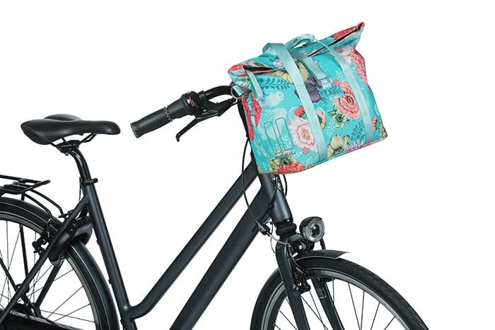 Basil Bloom Field - bicycle handbag MIK - 8-11 liter - front/rear - blue