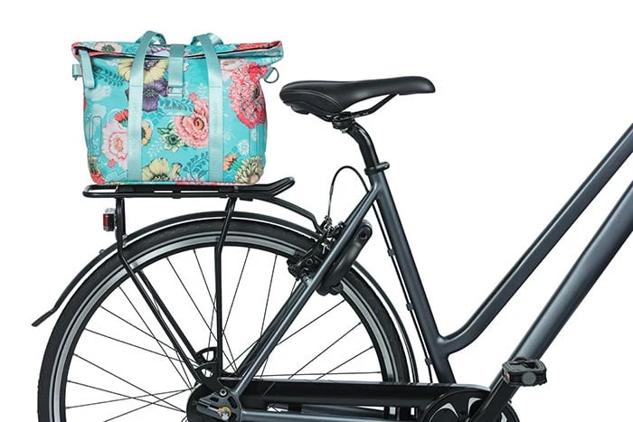 Basil Bloom Field - bicycle handbag MIK - 8-11 liter - front/rear - blue