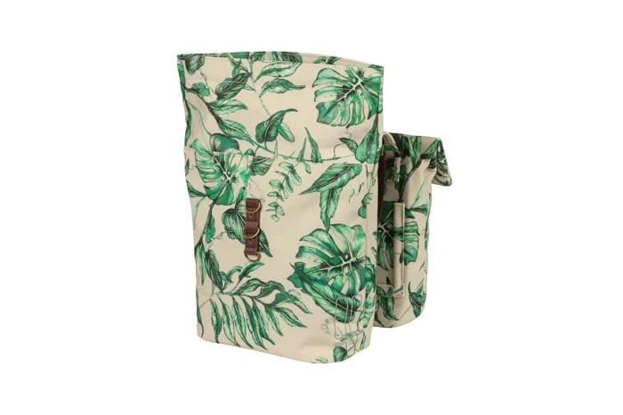 Basil Ever-Green - double bicycle bag - 28-32 liter - sandshell beige