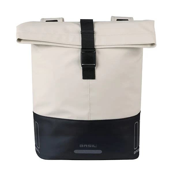 Basil Cove - double pannier bag - 28–32L - off-white/black