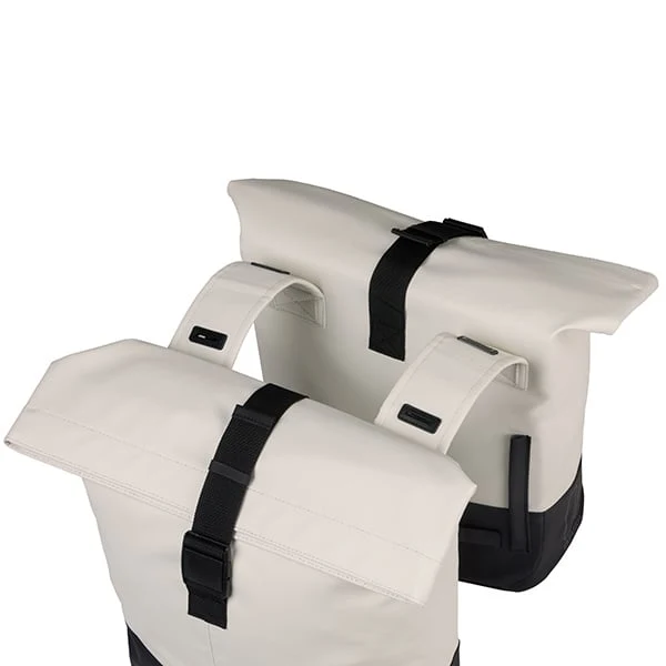 Basil Cove - double pannier bag - 28–32L - off-white/black