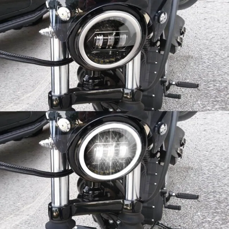 Phare rond moto led