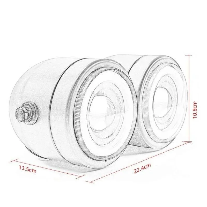 Phare double optique moto LED