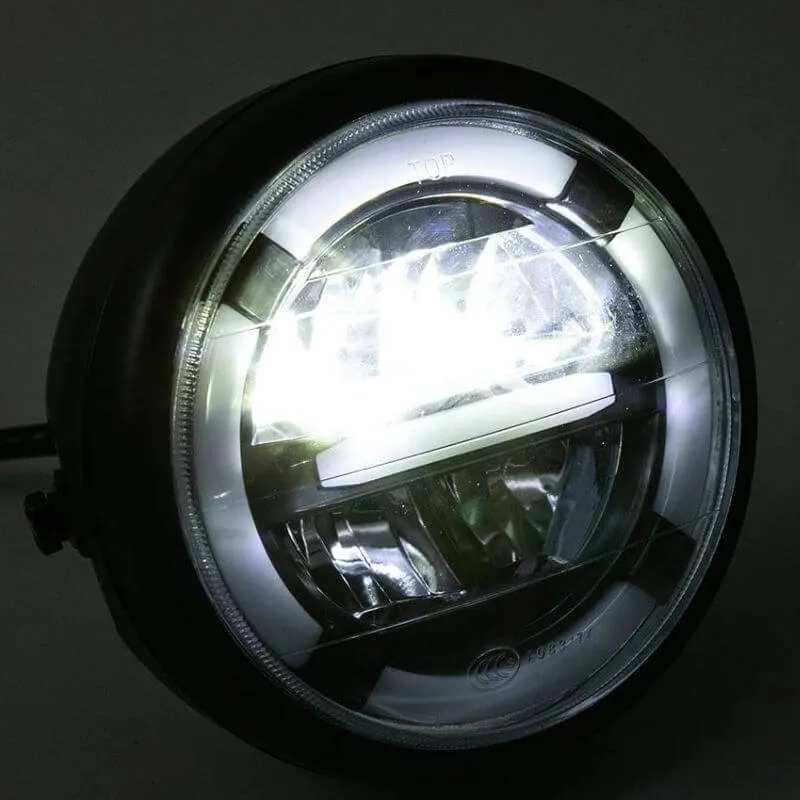 Phare rond de moto led - Jaune ou blanc