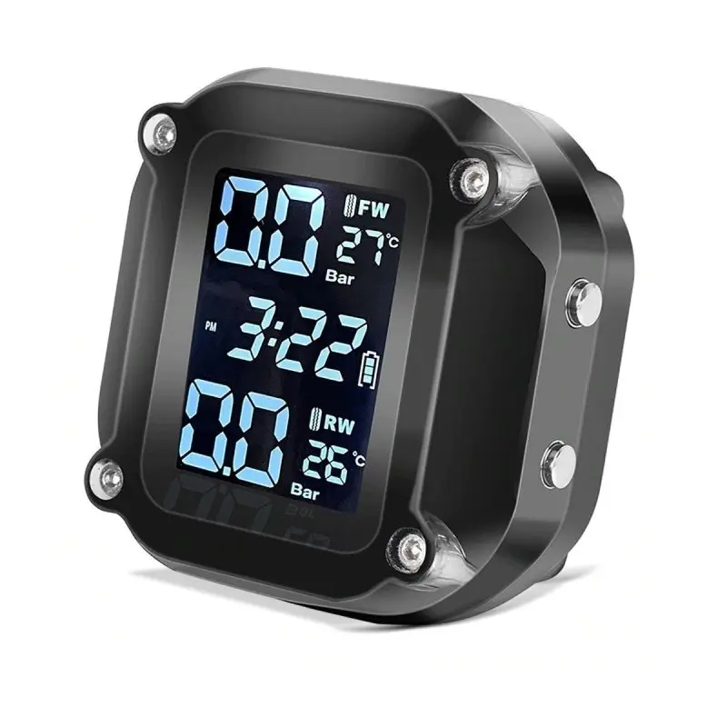Pack : Phare additionnels LED moto + Système de surveillance de la pression des pneus avec indicateur de température