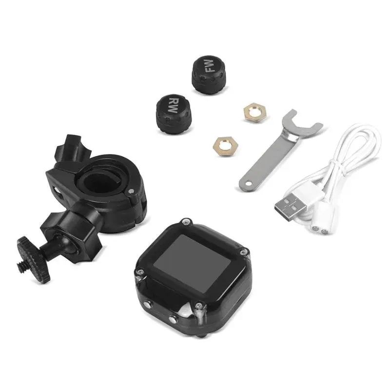 Pack : Phare additionnels LED moto + Système de surveillance de la pression des pneus avec indicateur de température