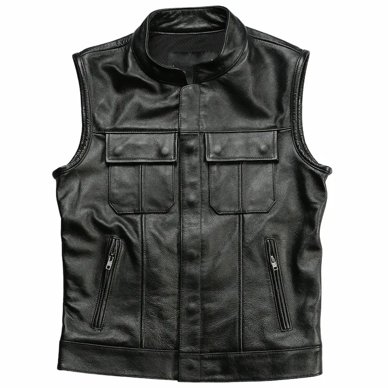 Gilet cuir biker Harley Davidson - SOA