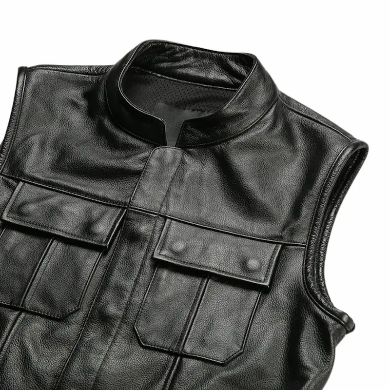 Gilet cuir biker Harley Davidson - SOA