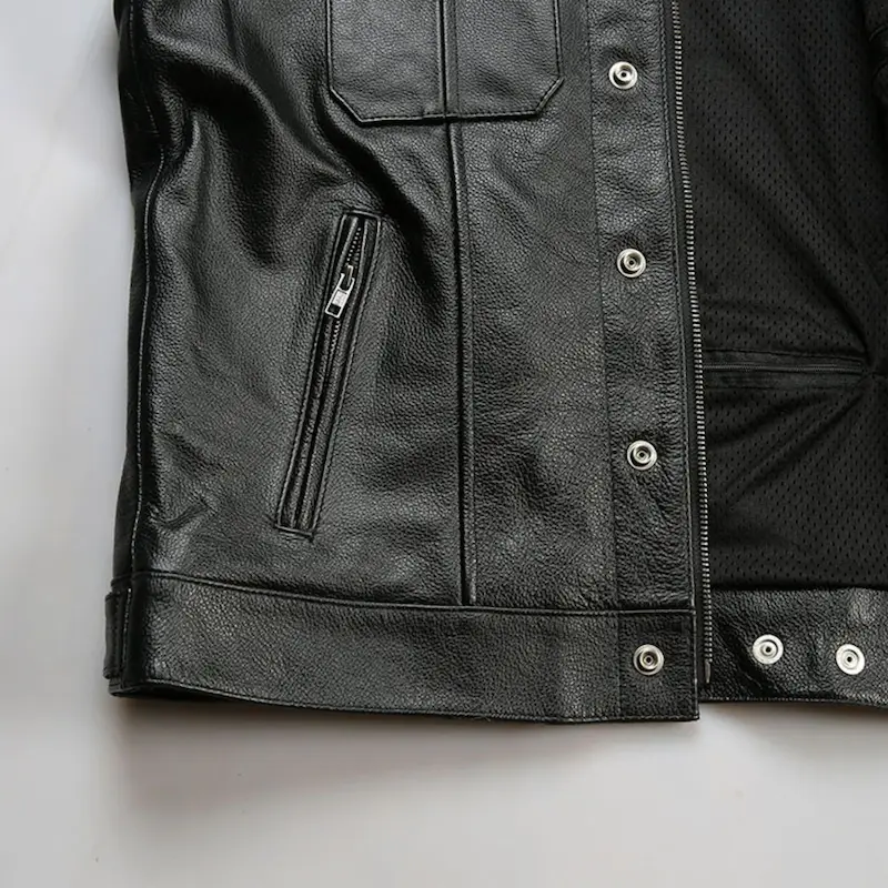 Gilet cuir biker Harley Davidson - SOA
