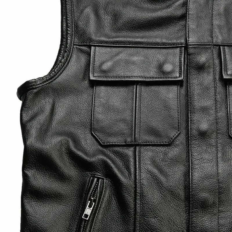Gilet cuir biker Harley Davidson - SOA
