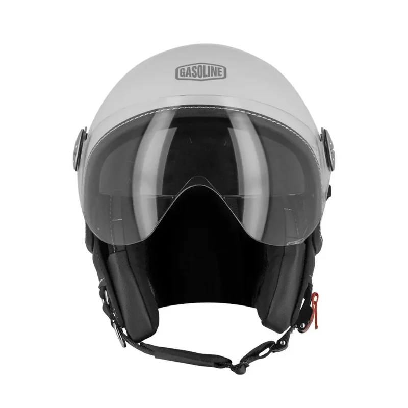 Casque jet moto blanc