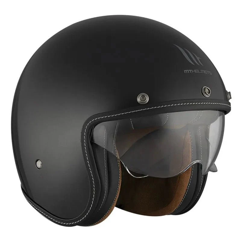 Casque moto jet harley davidson - Noir mat