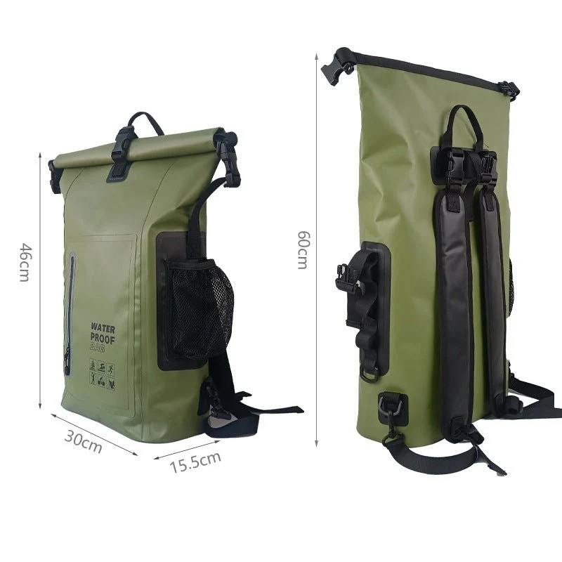 Sac à Dos Étanche 25L - 100% Imperméable Moto & Outdoor