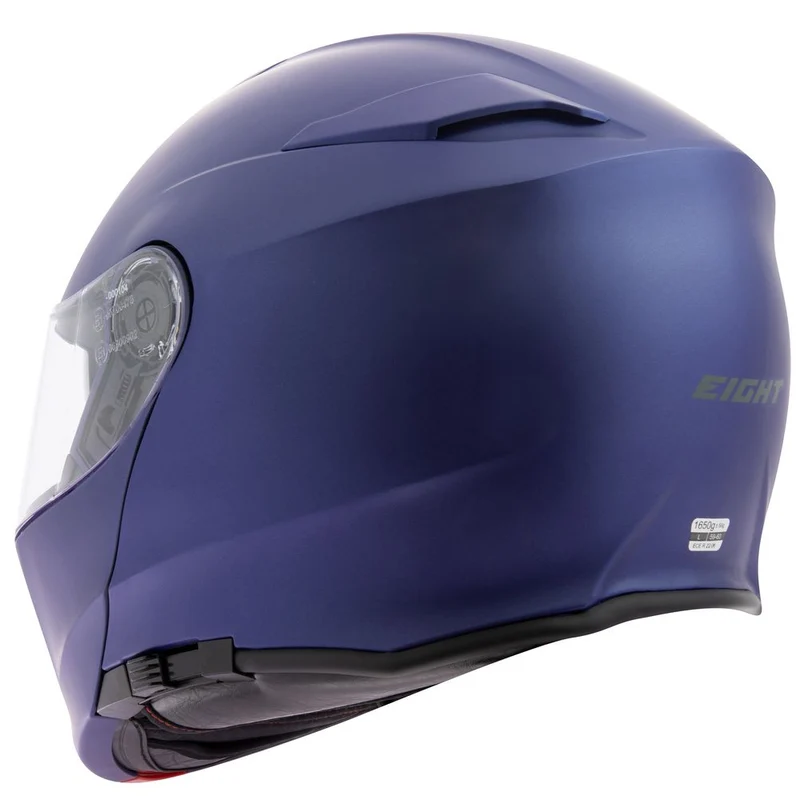 Casque moto modulable + ecran solaire | Bleu pailleté