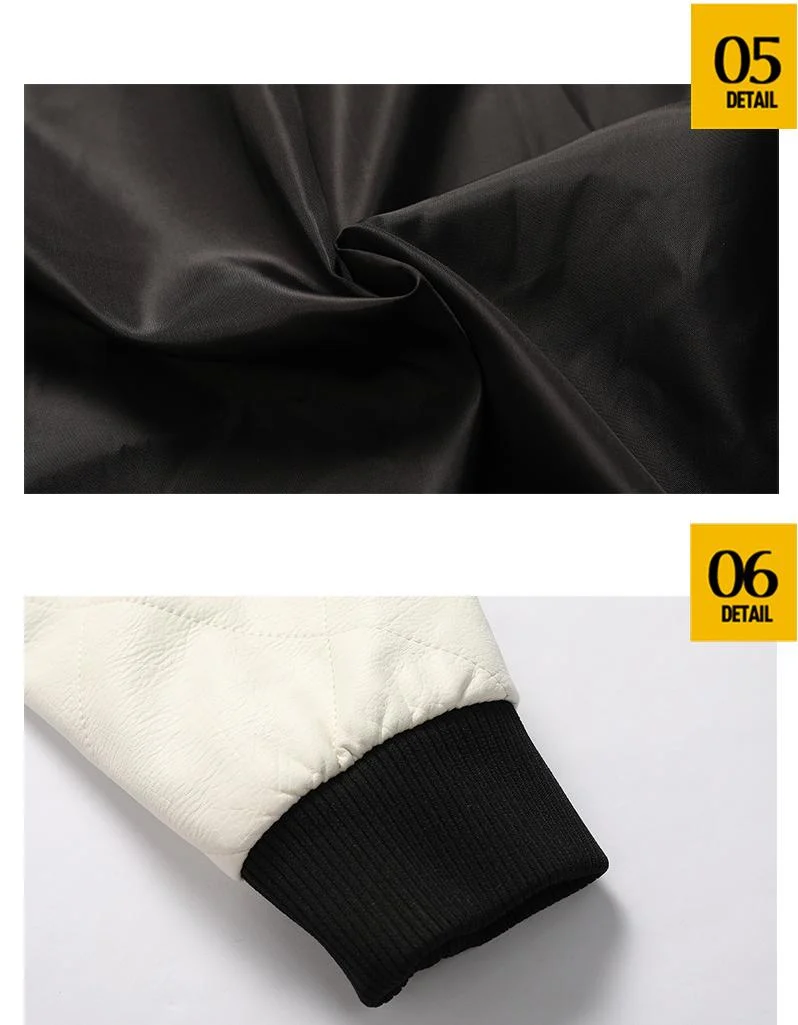 Blouson Biker "Scorpion Legend" – Blanc Matelassé & Broderie Or