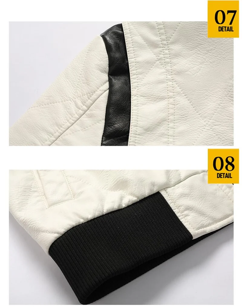 Blouson Biker "Scorpion Legend" – Blanc Matelassé & Broderie Or