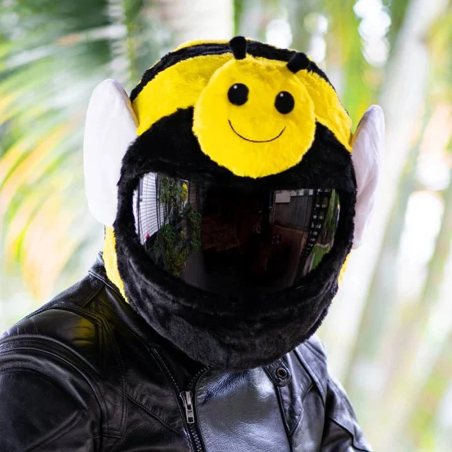 Housse de casque moto -Abeille
