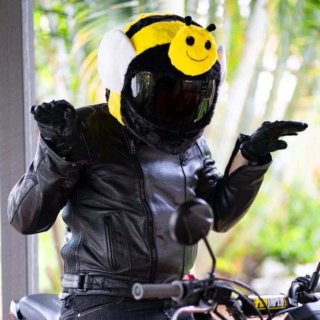 Housse de casque moto -Abeille