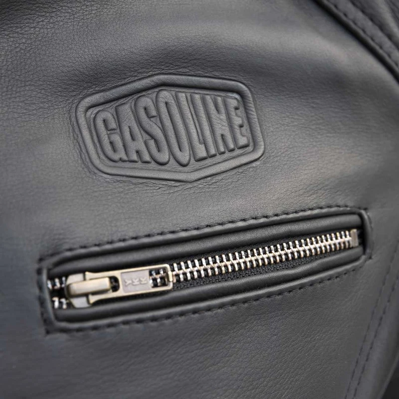 Blouson Cuir Moto Femme | Gasoline™