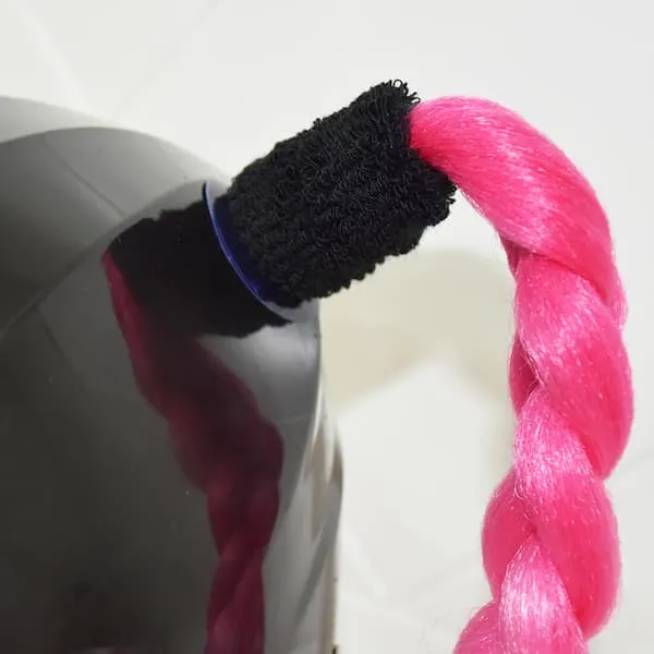 Tresse pour casque moto - Noir