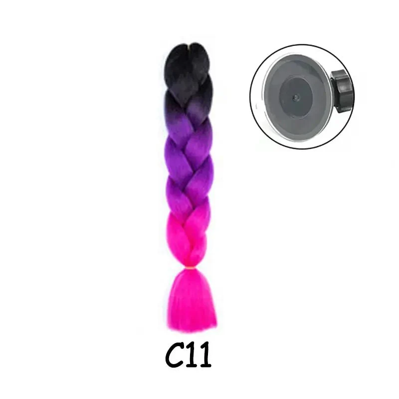 Tresse pour casque moto - Multicouleur