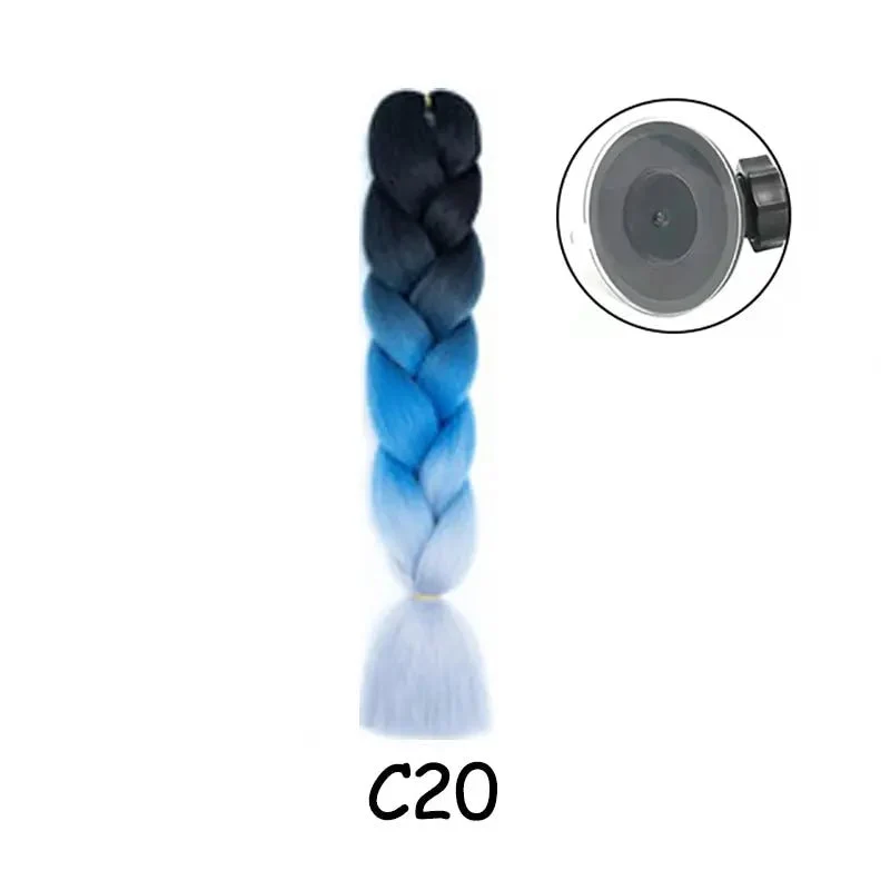 Tresse pour casque moto - Multicouleur