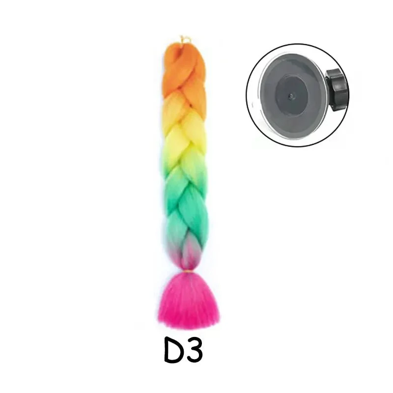 Tresse pour casque moto - Multicouleur