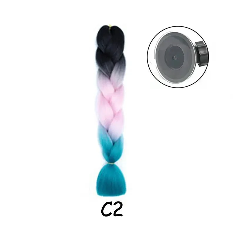 Tresse pour casque moto - Multicouleur
