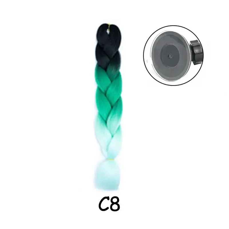 Tresse pour casque moto - Multicouleur