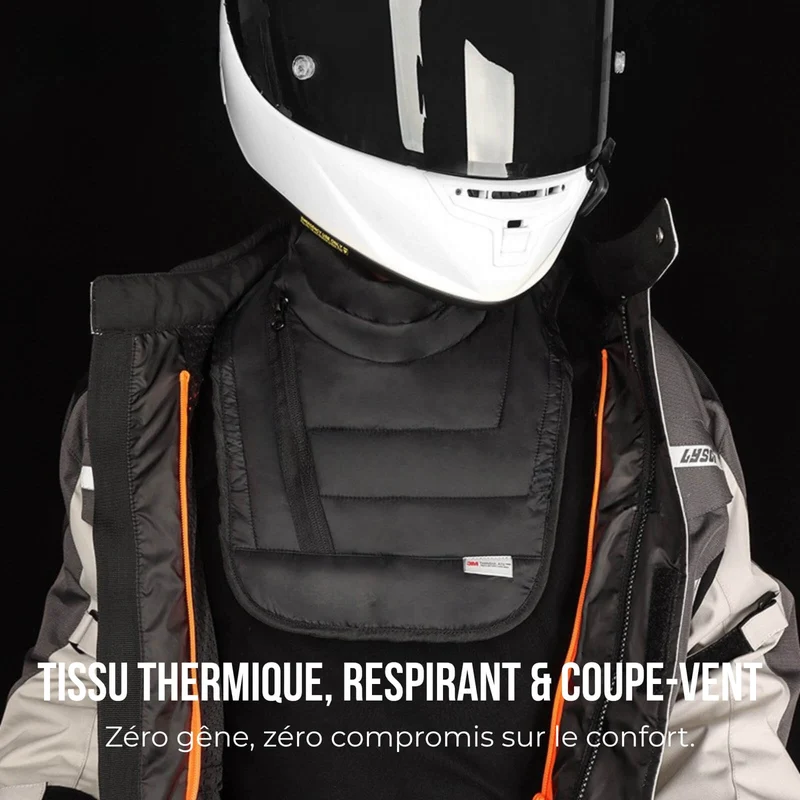 Tour de cou plastron moto | Bloque le vent. Garde la chaleur.