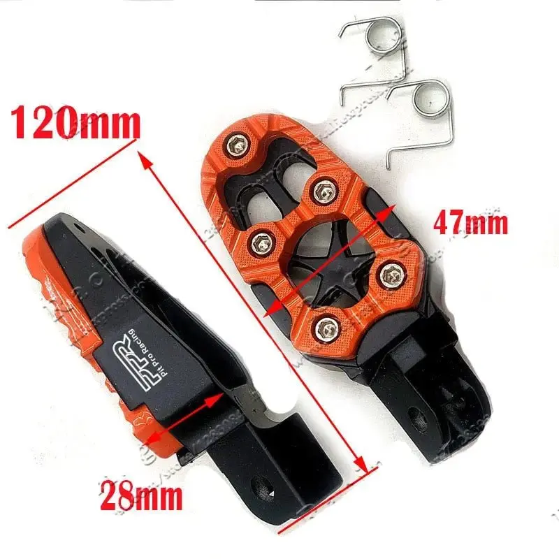 Cale pied moto universel - Orange