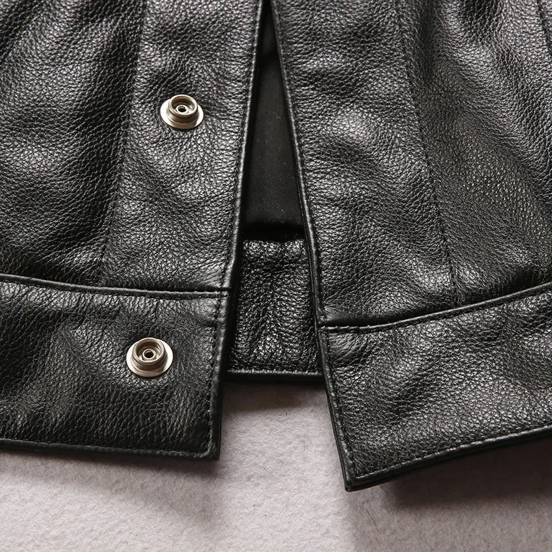 Veste moto cuir biker SOA