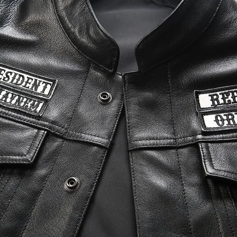 Veste moto en cuir | Sons of anarchy-SAMCRO