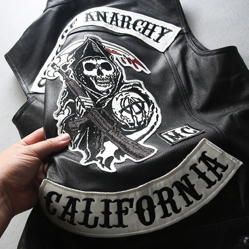 Veste moto en cuir | Sons of anarchy-SAMCRO