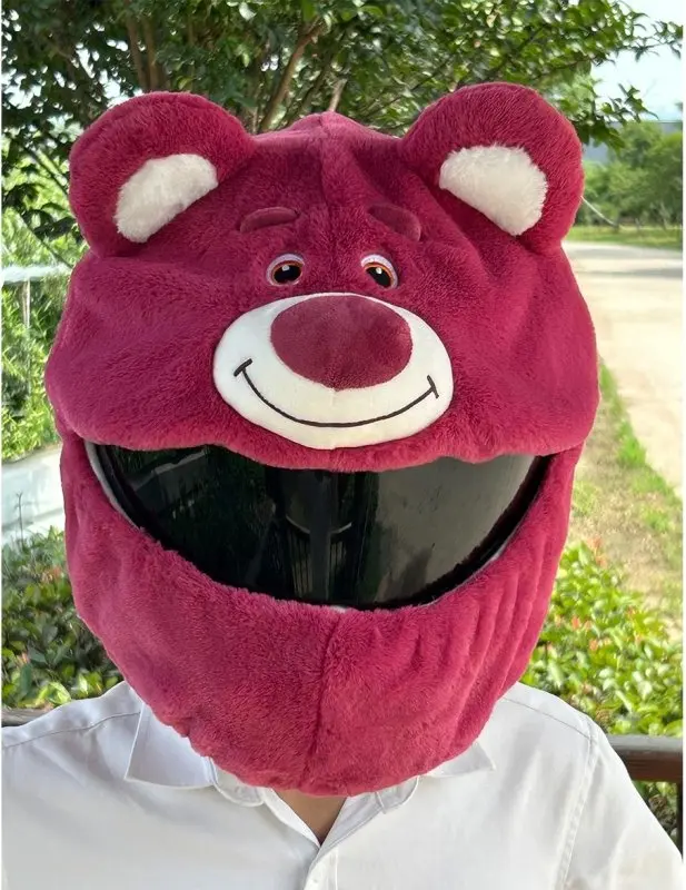 Couvre Casque Moto - Lotso l'ours en peluche