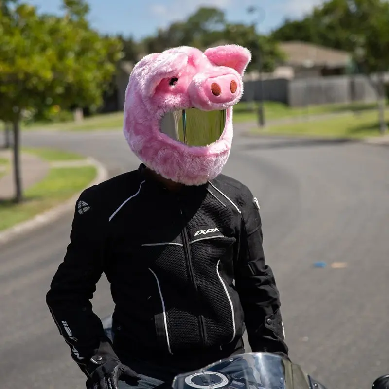 Couvre Casque Moto - Cochon