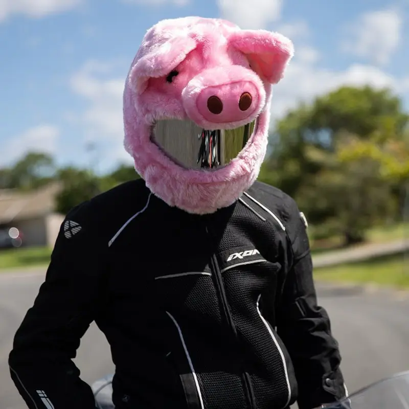 Couvre Casque Moto - Cochon
