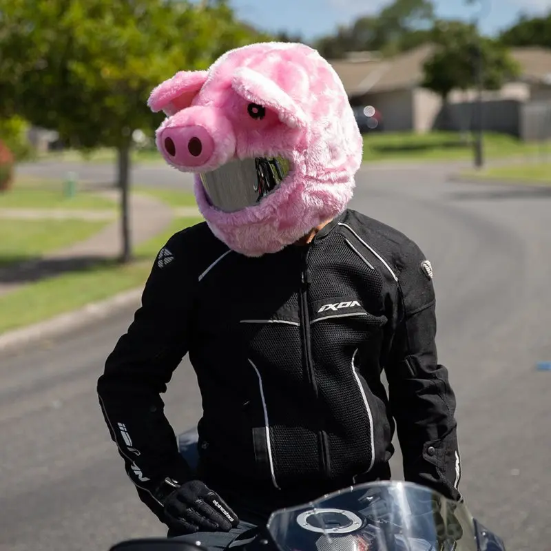 Couvre Casque Moto - Cochon