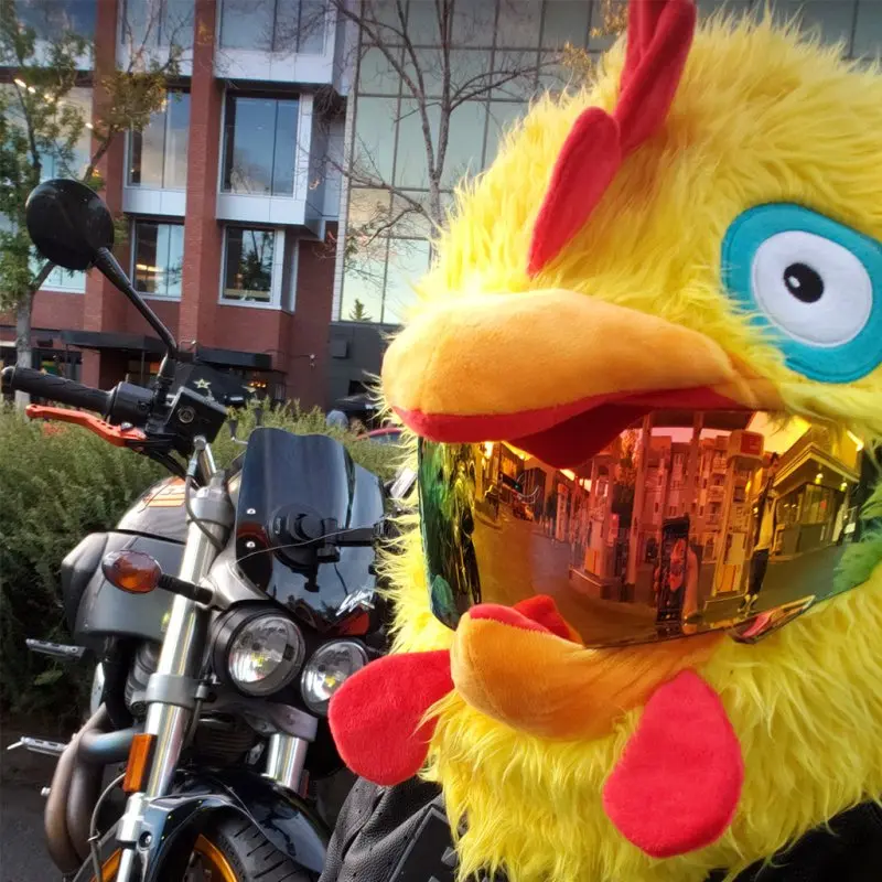 Couvre Casque Moto - Poulet