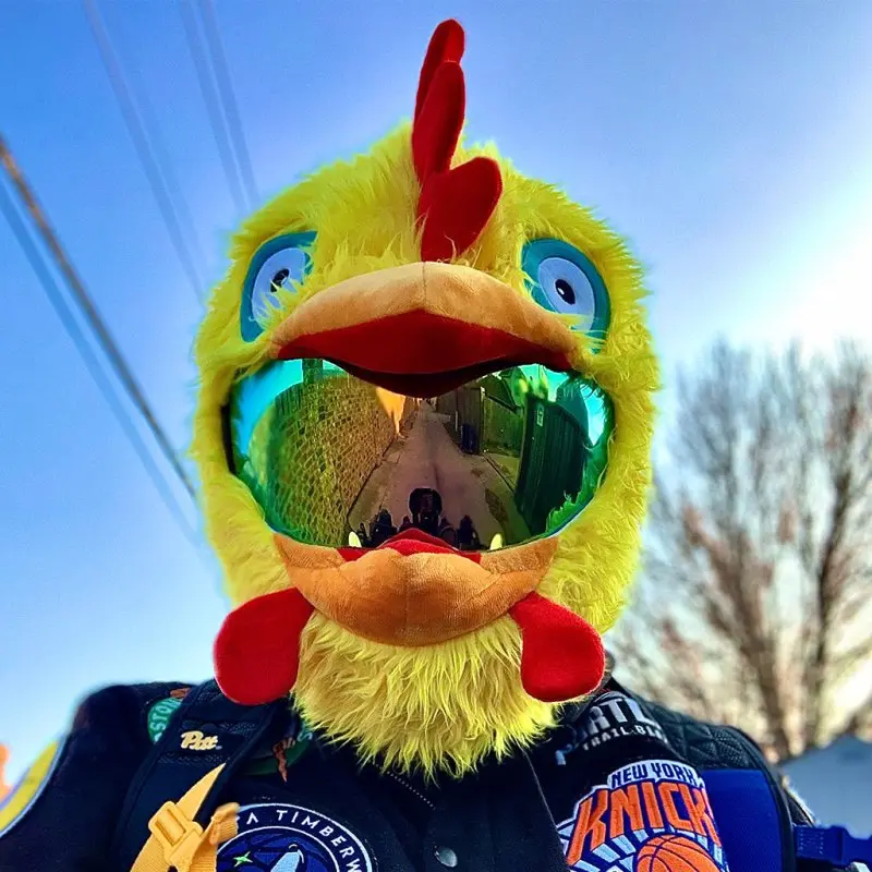 Couvre Casque Moto - Poulet