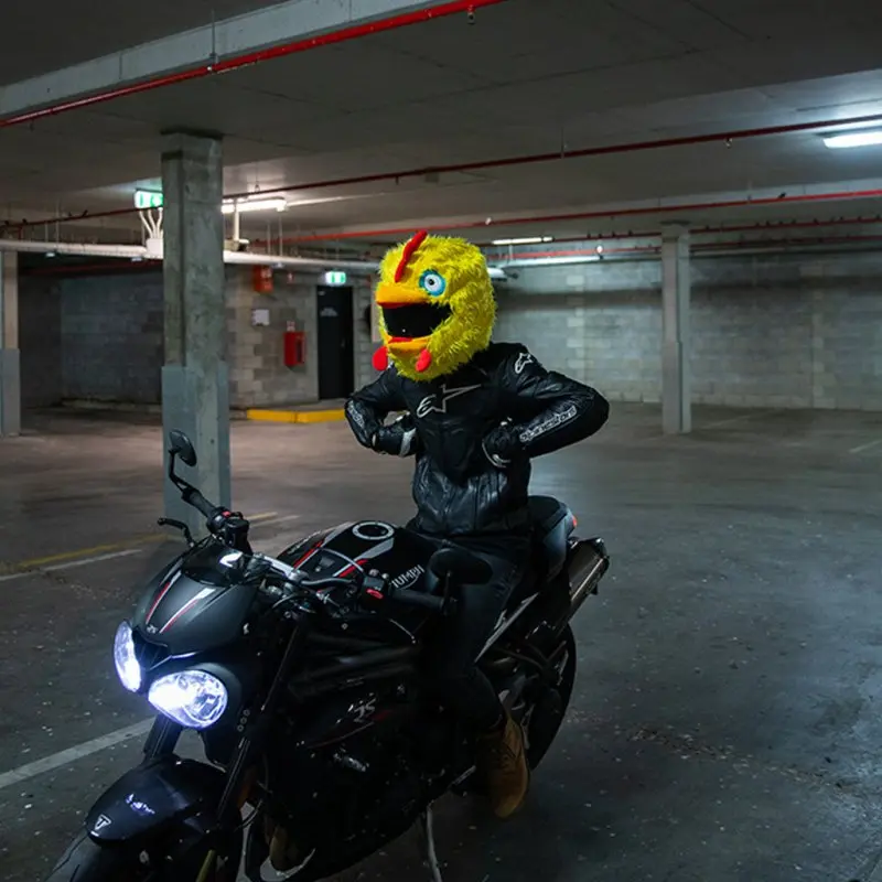 Couvre Casque Moto - Poulet