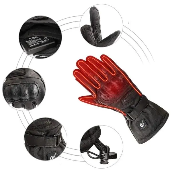 Gants Moto Chauffants Homologué - HEATRIDE™