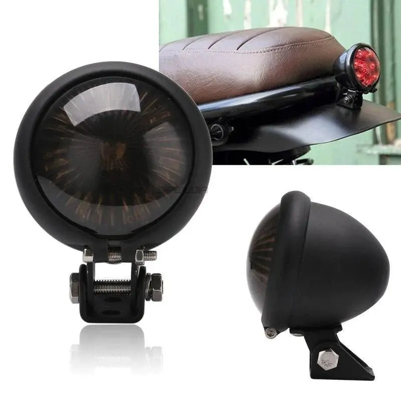 Feux Arriere Led moto Cafe racer - Noir