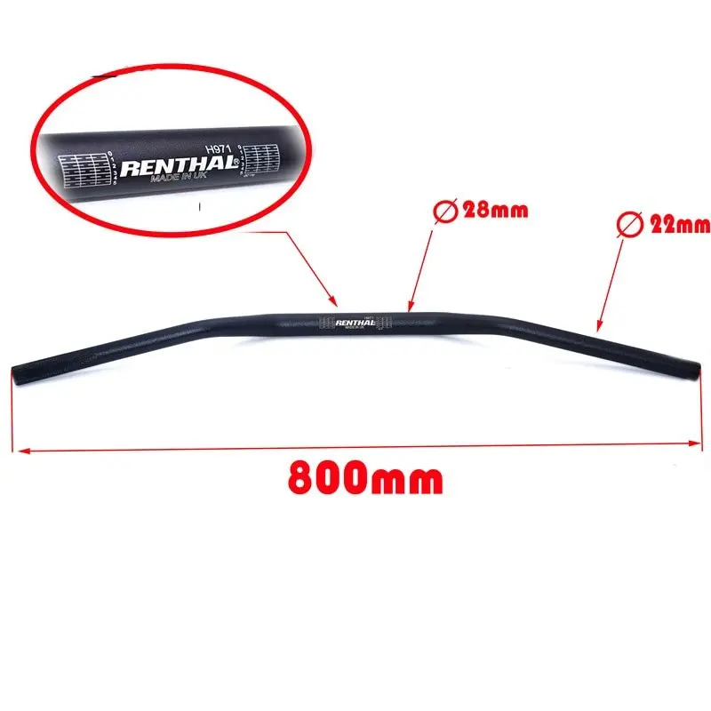 Guidon Moto 28mm - Renthal