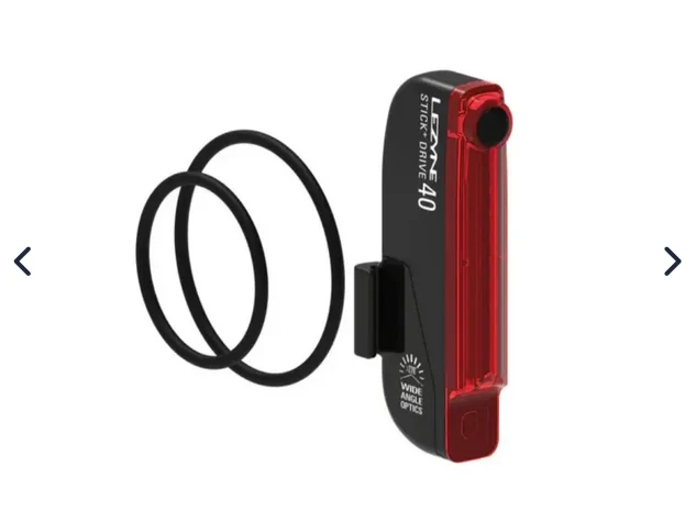 Éclairage Arrière Vélo Lezyne Stick Drive - Feu LED Fin Rechargeable