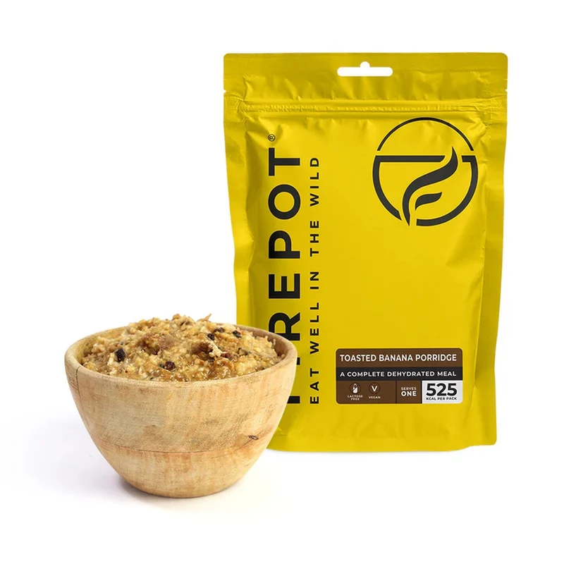 Repas lyophilisé Firepot Porridge aux bananes grillées