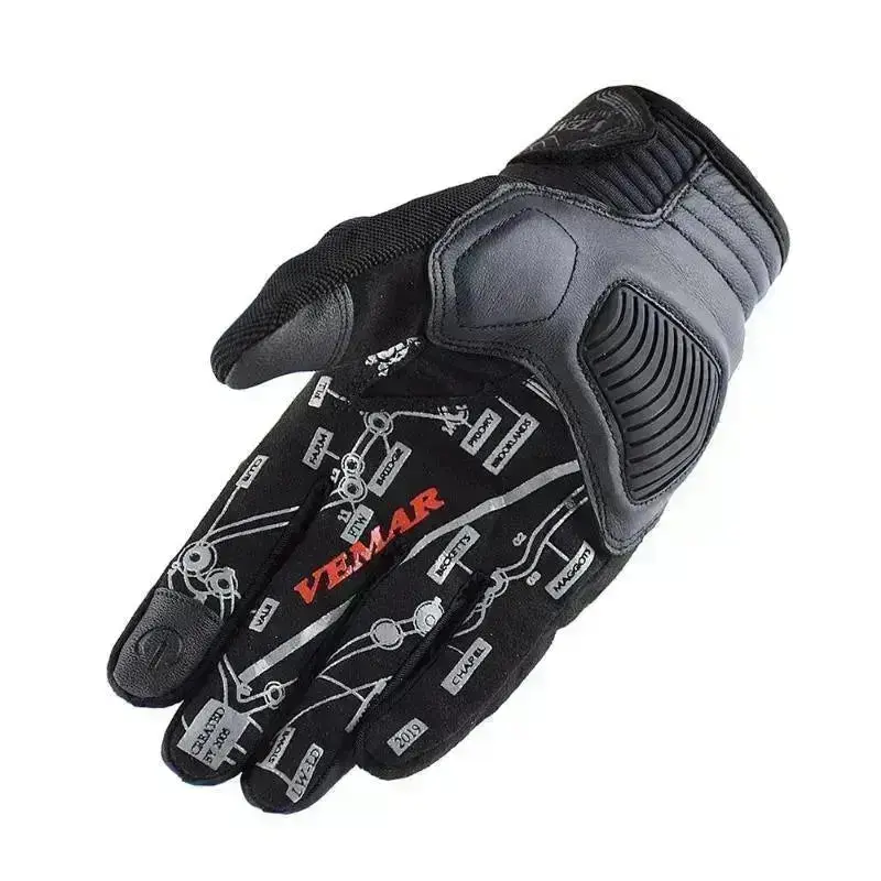 Gants moto été Antichoc tactile | SkullGrind™